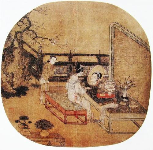 苏汉臣《妆靓仕女图》 苏汉臣《妆靓仕女图》